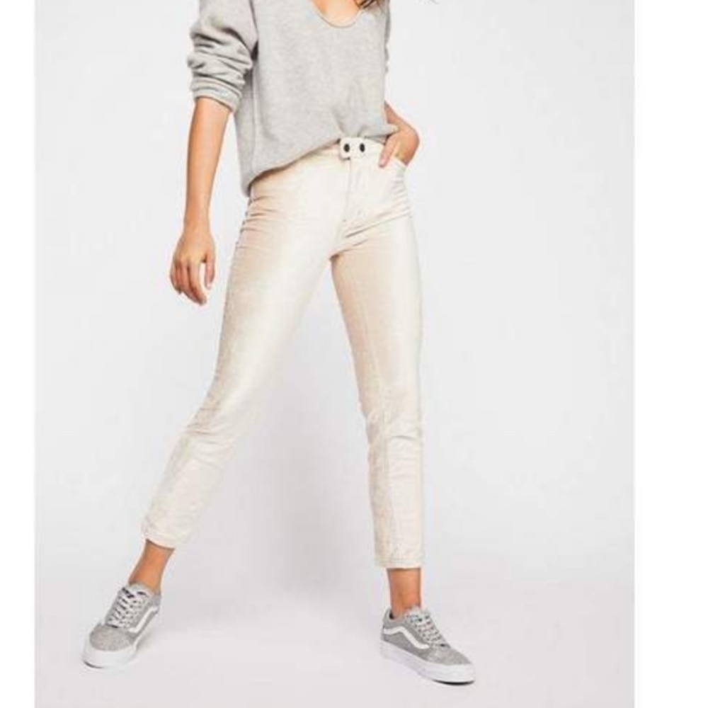 We the Free Crushed Velvet Velour Pant NWOT